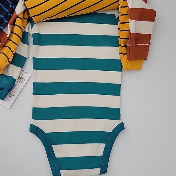 NWT Carter's Long Sleeve 4pc Bodysuit 6 months - Picture 5 of 7